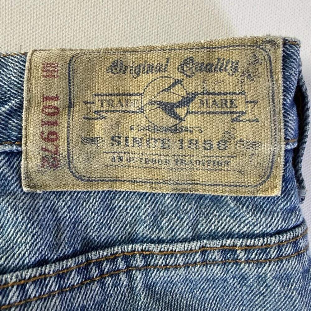 RedHead Fleece Lined Insulated Work Jeans Men's 42x30 Lightwash, Elastic Ankles